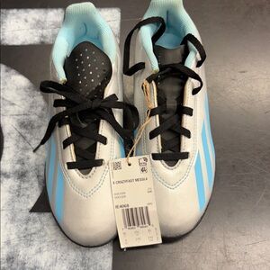 Adidas X Crazyfast Messi 4 White and Blue Soccer Shoes